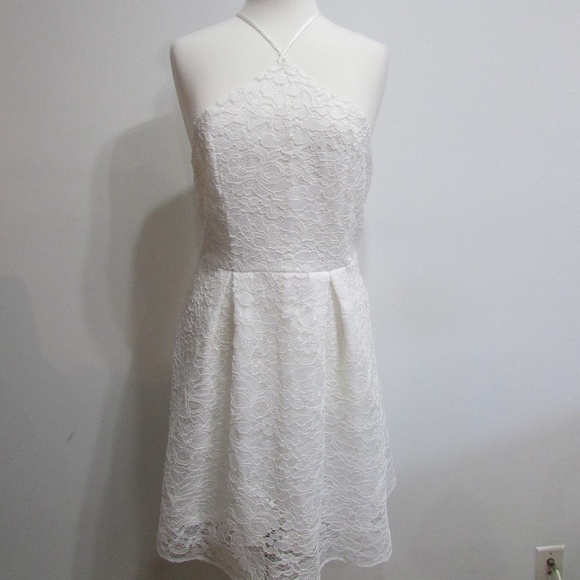 Francesca's Collections Dresses & Skirts - Francesca's white lace halter dress NWT